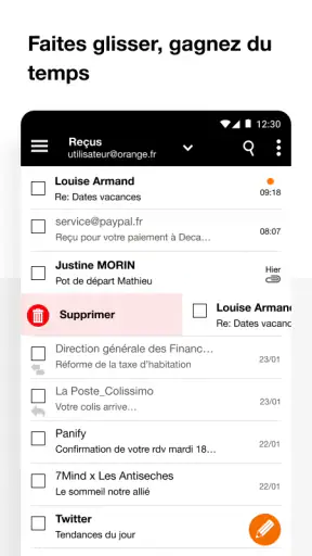Mail Orange - Messagerie email screenshot