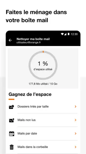 Mail Orange - Messagerie email screenshot