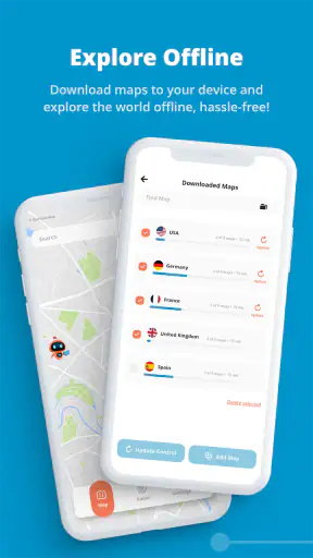 MapXplorer: Navigation, Radar screenshot