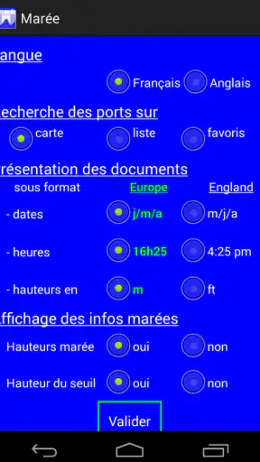 Maree screenshot