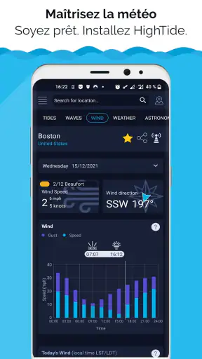 Marées & météo marine screenshot