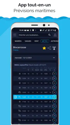 Marées & météo marine screenshot