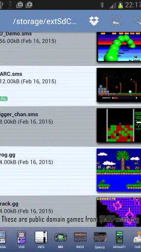 MasterGear - SMS/GG Emulator screenshot