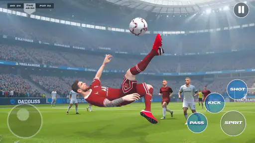 Match de football sur penalty screenshot