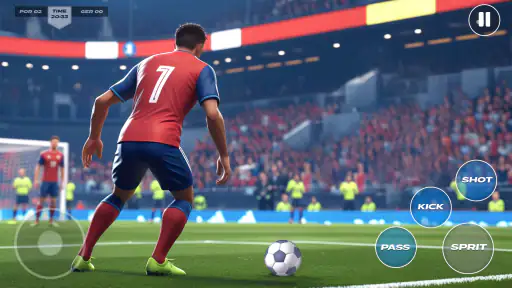 Match de football sur penalty screenshot