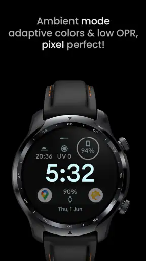 Material 4: Watch face screenshot