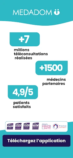 MEDADOM | Un médecin en visio screenshot