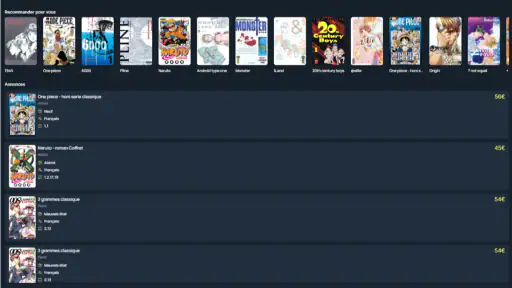 Meerai.io - Manga d'occasion screenshot