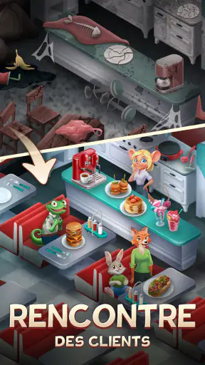 Merge Inn - Jeu de fusion/café screenshot