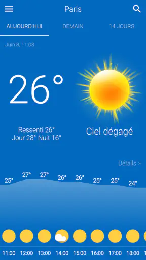 Météo screenshot