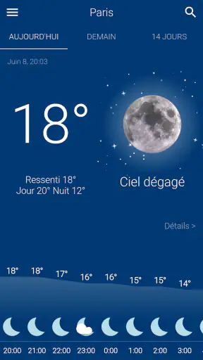 Météo screenshot