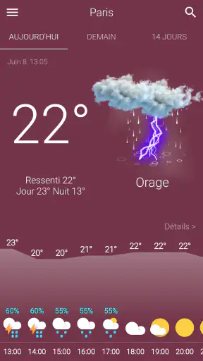 Météo screenshot