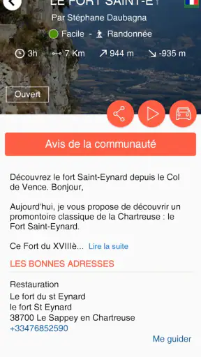 Mhikes, votre GPS de randonnée screenshot