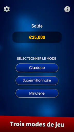 Millionnaire Quizz 2026 screenshot