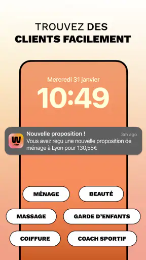 Mission à domicile Wecasa Pro screenshot