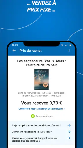 momox, vente de seconde main screenshot