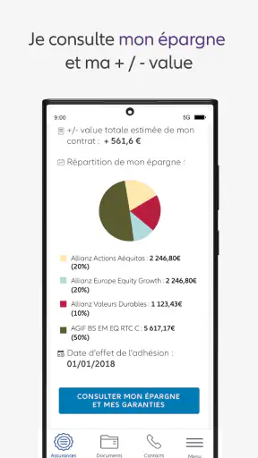 Mon Allianz mobile screenshot