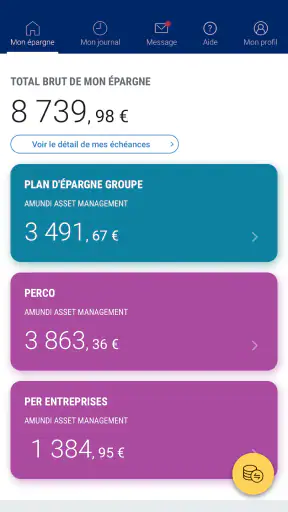 Mon Epargne screenshot