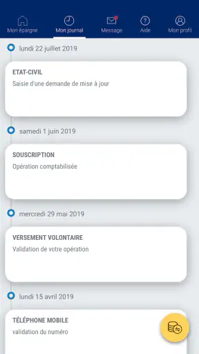 Mon Epargne screenshot