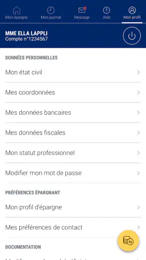 Mon Epargne screenshot