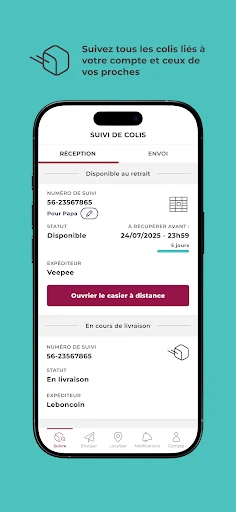 Mondial Relay, suivi de colis screenshot