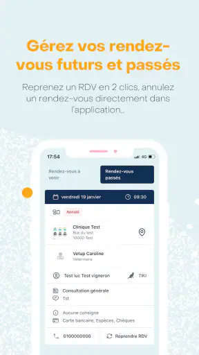 MonRendezVousVeto screenshot