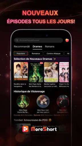 MoreShort: Stream Drama Shorts screenshot