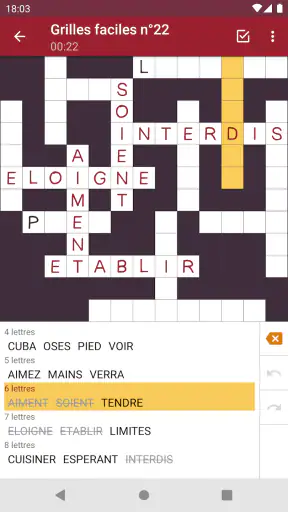 Mots Casés - Français screenshot