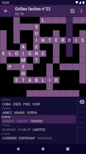 Mots Casés - Français screenshot