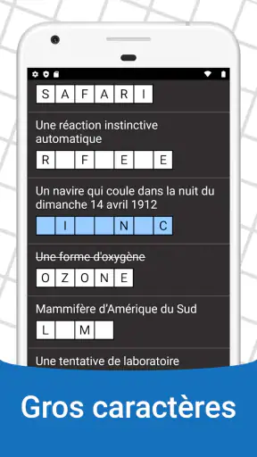 Mots Croisés en Français screenshot