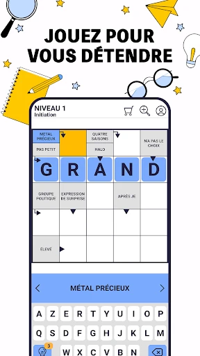 Mots Fléchés Pro: Mots Croisés screenshot