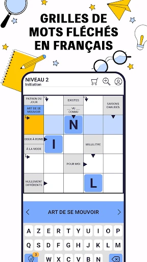 Mots Fléchés Pro: Mots Croisés screenshot