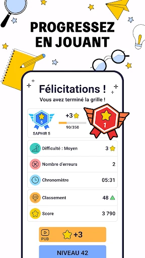 Mots Fléchés Pro: Mots Croisés screenshot