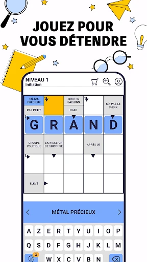 Mots Fléchés Pro: Mots Croisés screenshot