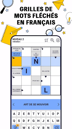 Mots Fléchés Pro: Mots Croisés screenshot