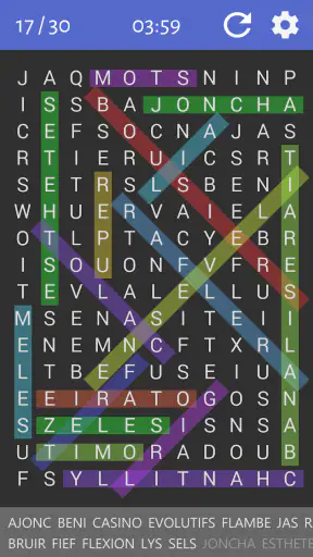 Mots Mêlés Français screenshot