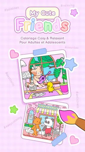 My Cute Friends: Coloriage screenshot