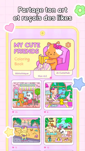 My Cute Friends: Coloriage screenshot