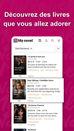MyNovel - Livres et histoires screenshot