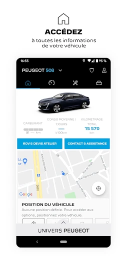 MYPEUGEOT APP screenshot