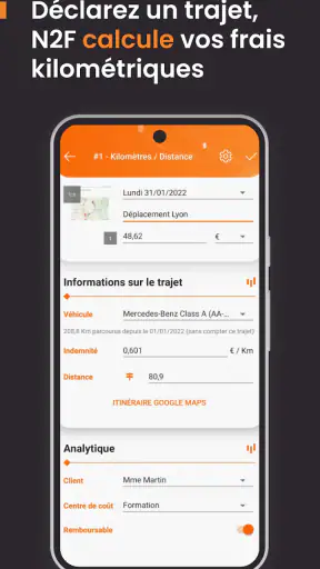 N2F - Note de frais screenshot