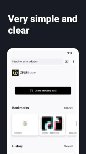 Navigateur Internet - ZEUS screenshot