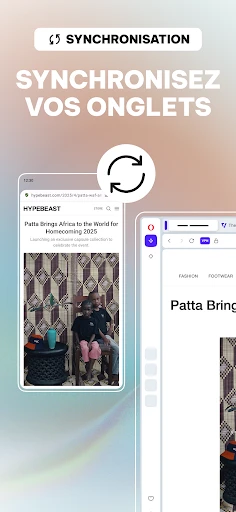 Navigateur Opera avec IA screenshot