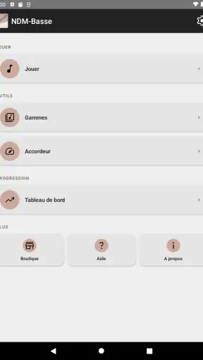 NDM-Basse : apprendre notes screenshot
