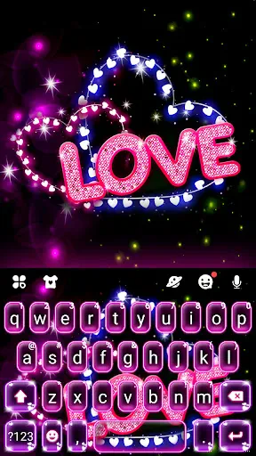 Neon Love Thème screenshot