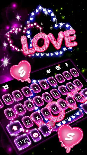 Neon Love Thème screenshot