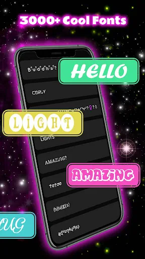Neon Love Thème screenshot