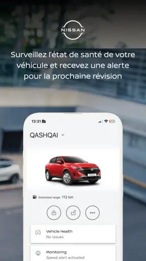 MyNISSAN app screenshot