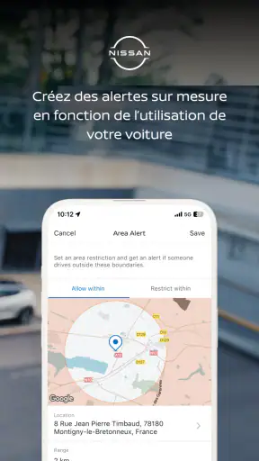 MyNISSAN app screenshot