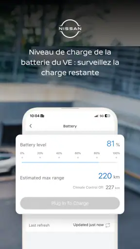 MyNISSAN app screenshot